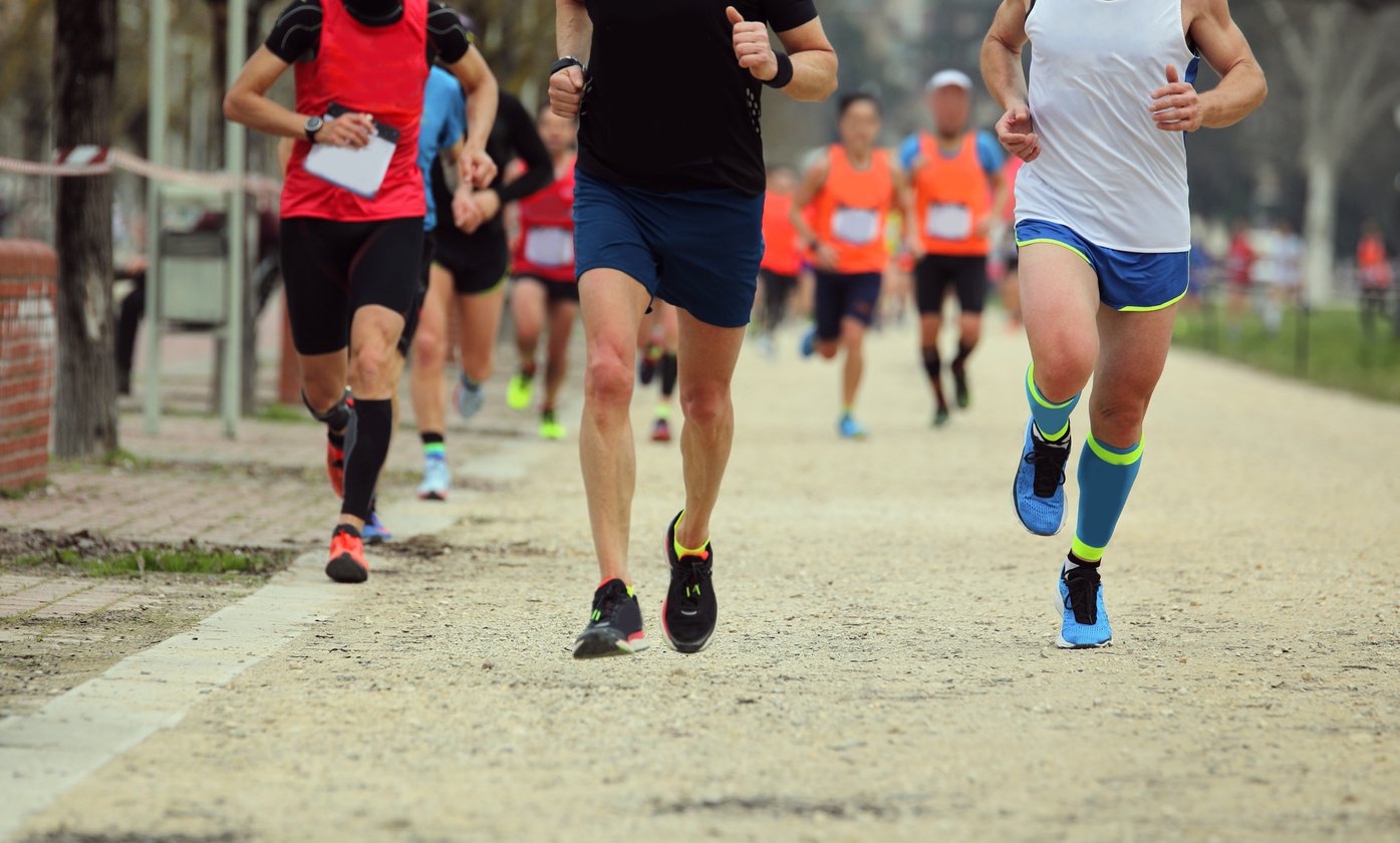 footrace with many runners
